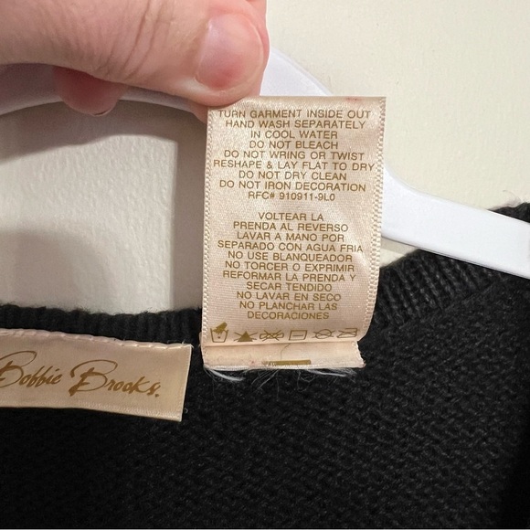 Vintage Bobbie Brooks Christmas Cardinal Holiday Embroidered Sweater Vest sz XL - Picture 5 of 9